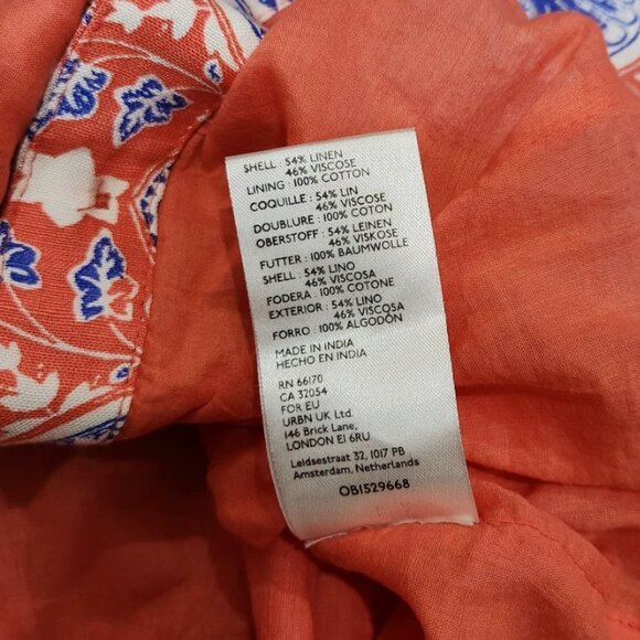 Anthropologie Maeve Halter Slim Mini Dress Bottom Print V-Neck Size XS - Picture 11 of 12